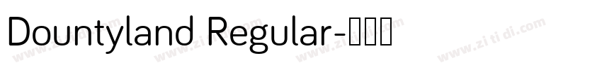 Dountyland Regular字体转换